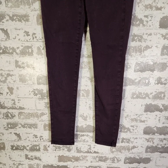 American Eagle Outfitters Jegging Women Plum Purple Super Stretch Size 4 Regular - Picture 3 of 16